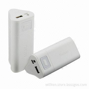 Portable Power Banks, Suitable for iPhone/iPad/MP3/MP4 Players/GPS, with 6,600mAh Capacity